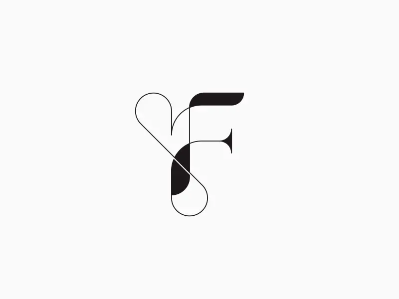 New background photo of a Photoshop logo of the English letter F in high quality suitable for profiles