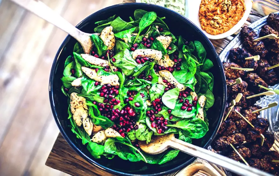 A brilliant image of healthy food with greens in Full HD quality