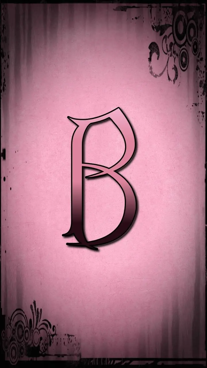 Spectacular and well-shaped wallpaper of the letter B in pink for the phone