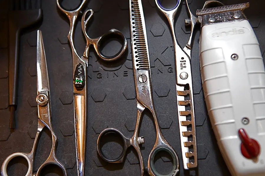 Magical Image of Hairdressing Supplies in an Artistic View