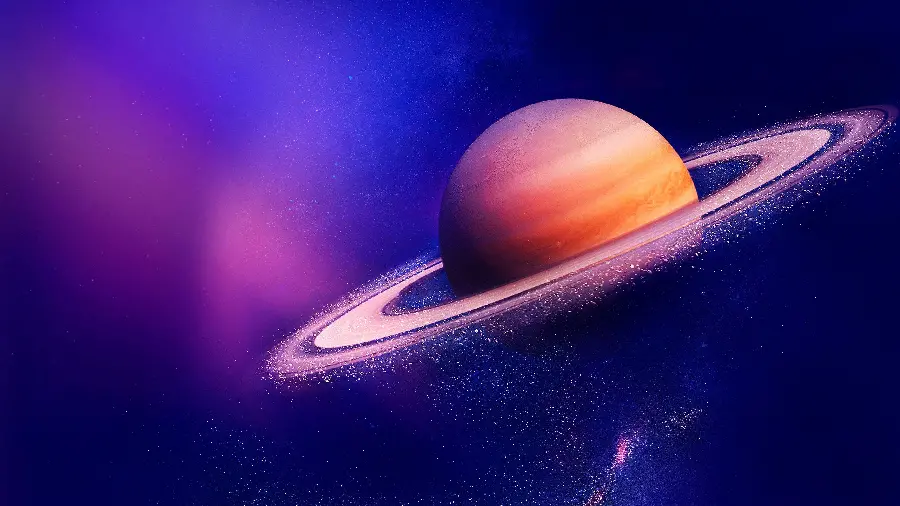 Beautiful poster of the famous planet Saturn in space with HD quality 