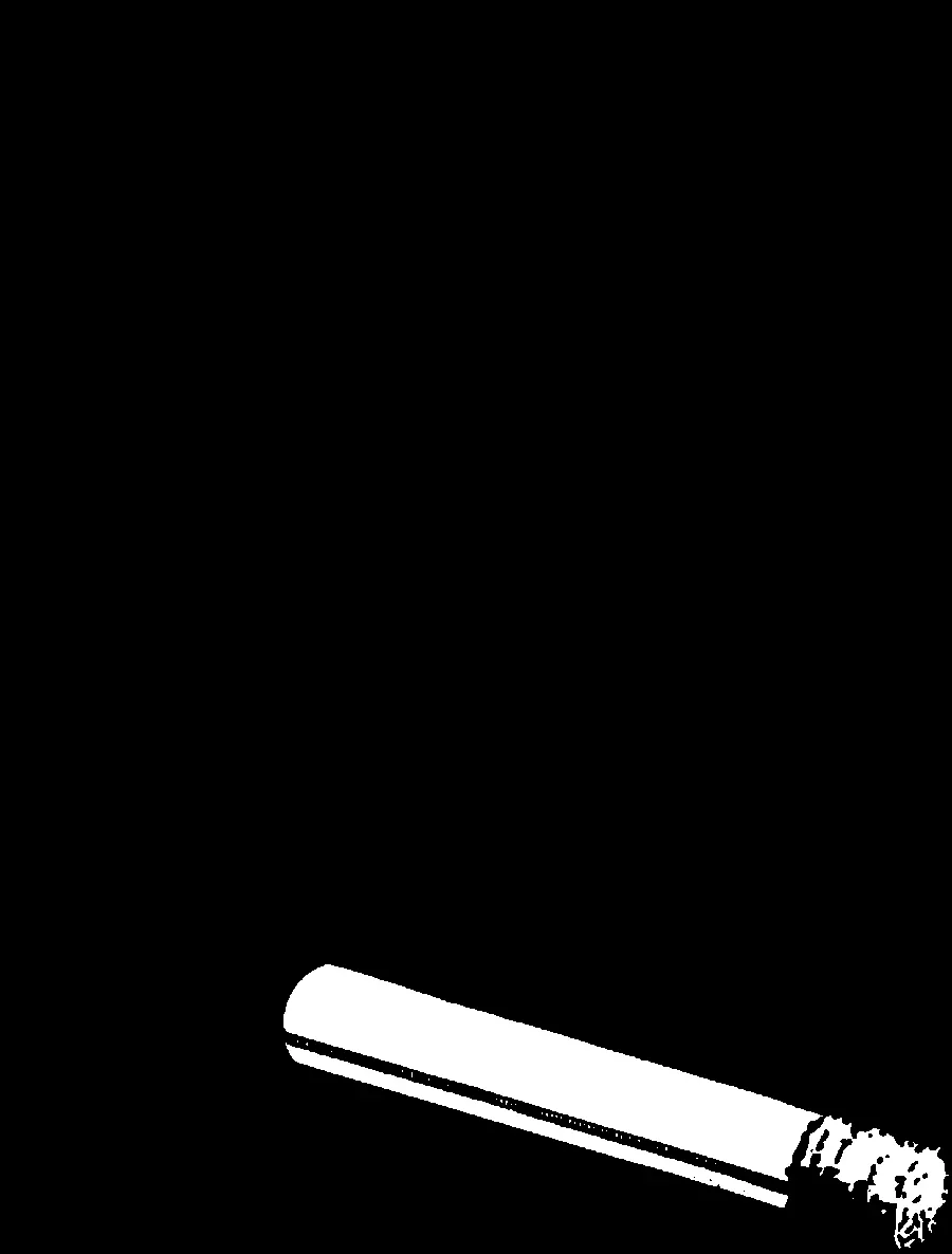 Beautiful poster of two-tone cigarette smoke on a black background
