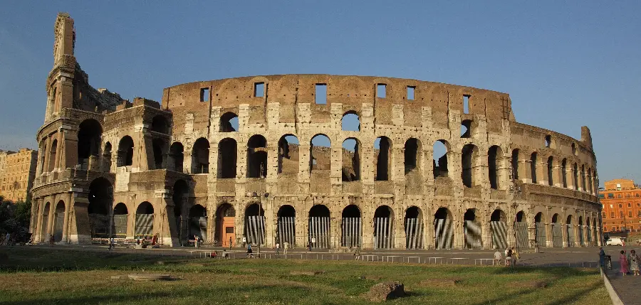 Fantasy Photo of Closed Doors of the Old and Abandoned Colosseum