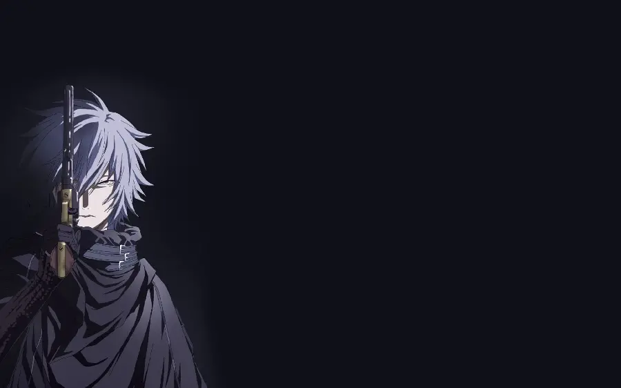 Download scary anime boy purple photo with black background for profile