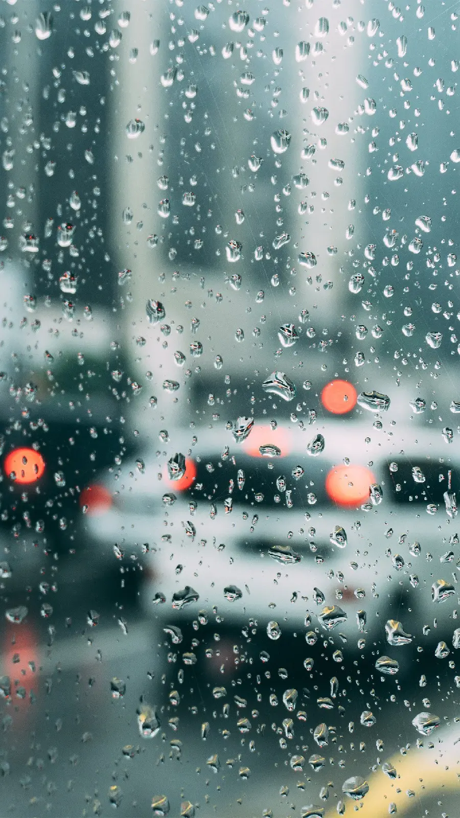 Hottest Rain Glass Background for Desktop Screen 