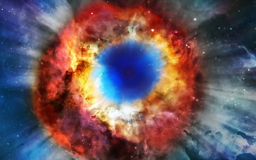 Download God's Eye Nebula Image with a Unique Structure for Desktop Background
