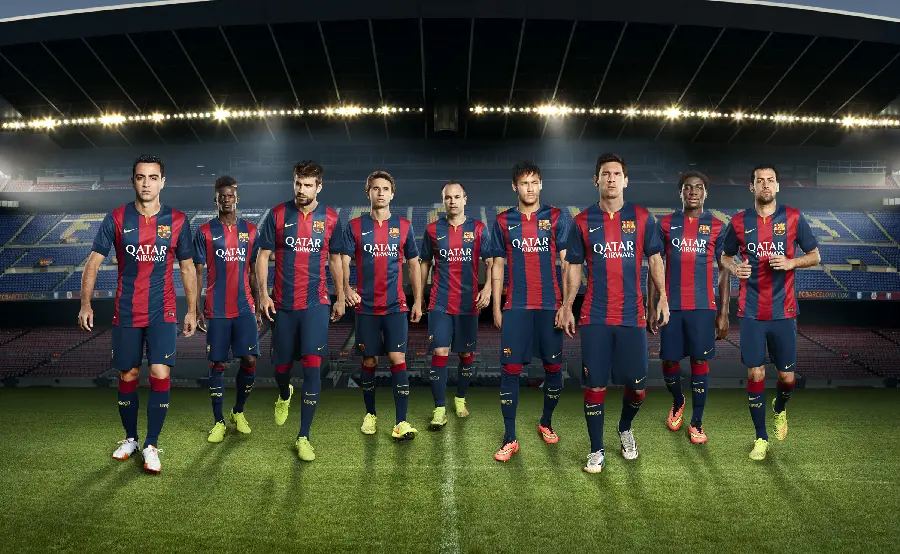 BackgroundBarcelona's unrivaled players together