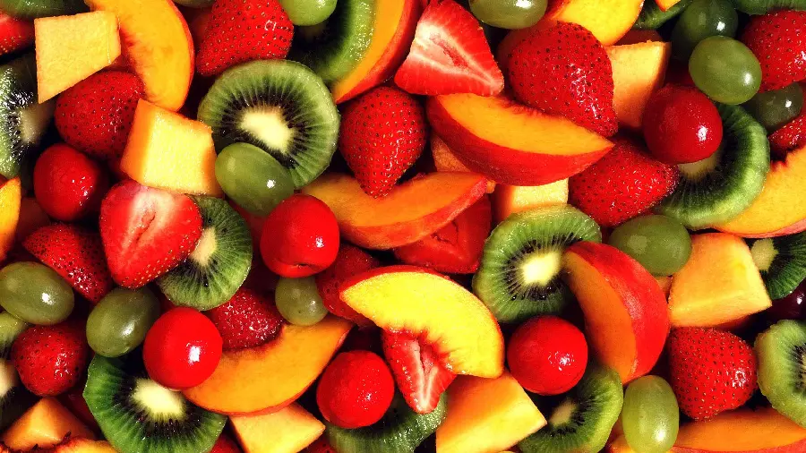 A masterpiece wallpaper of beneficial healthy fruits with beautiful colors for laptops and computers 