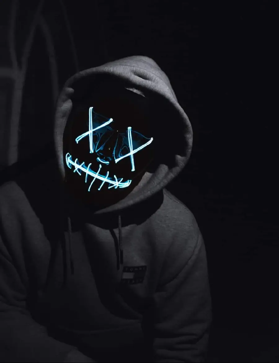 Download a dumb picture of a masked boy for your Telegram profile