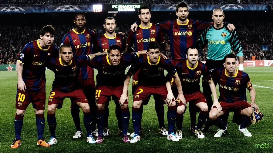 Awesome and HD poster of Barcelona teammates