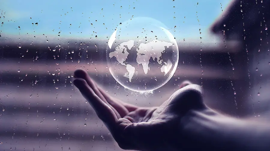 Beautiful and graphic profile photo of the globe on the hand with HD quality 