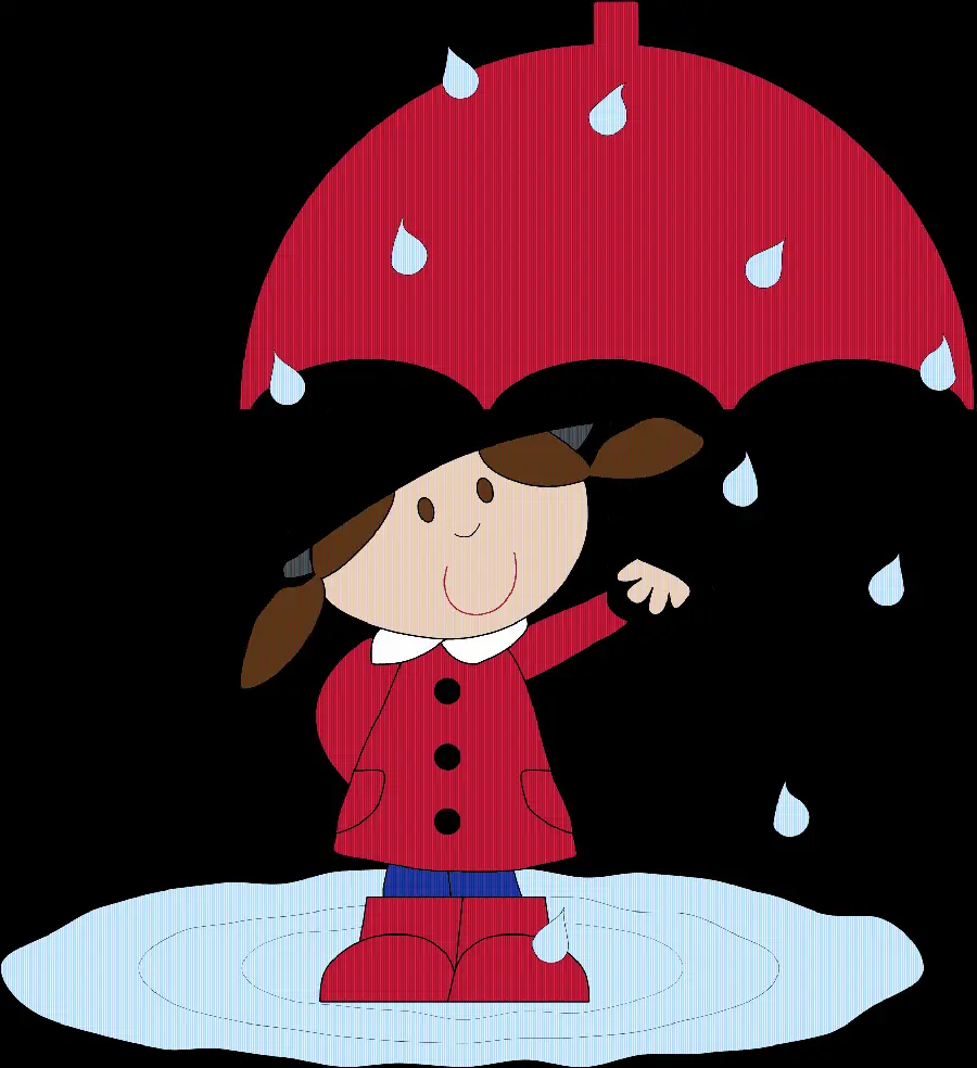 Download girl in the rain png image