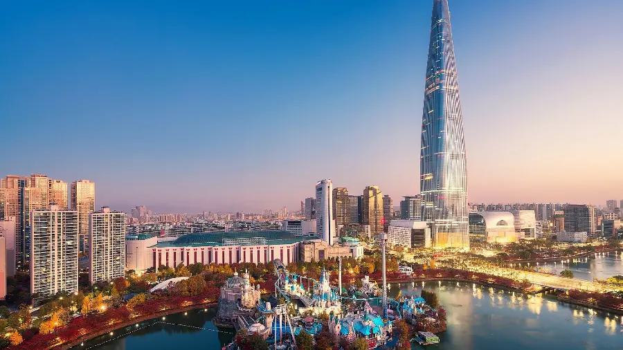 Download the amazing background image of beautiful and new towers and buildings and commercial and entertainment places