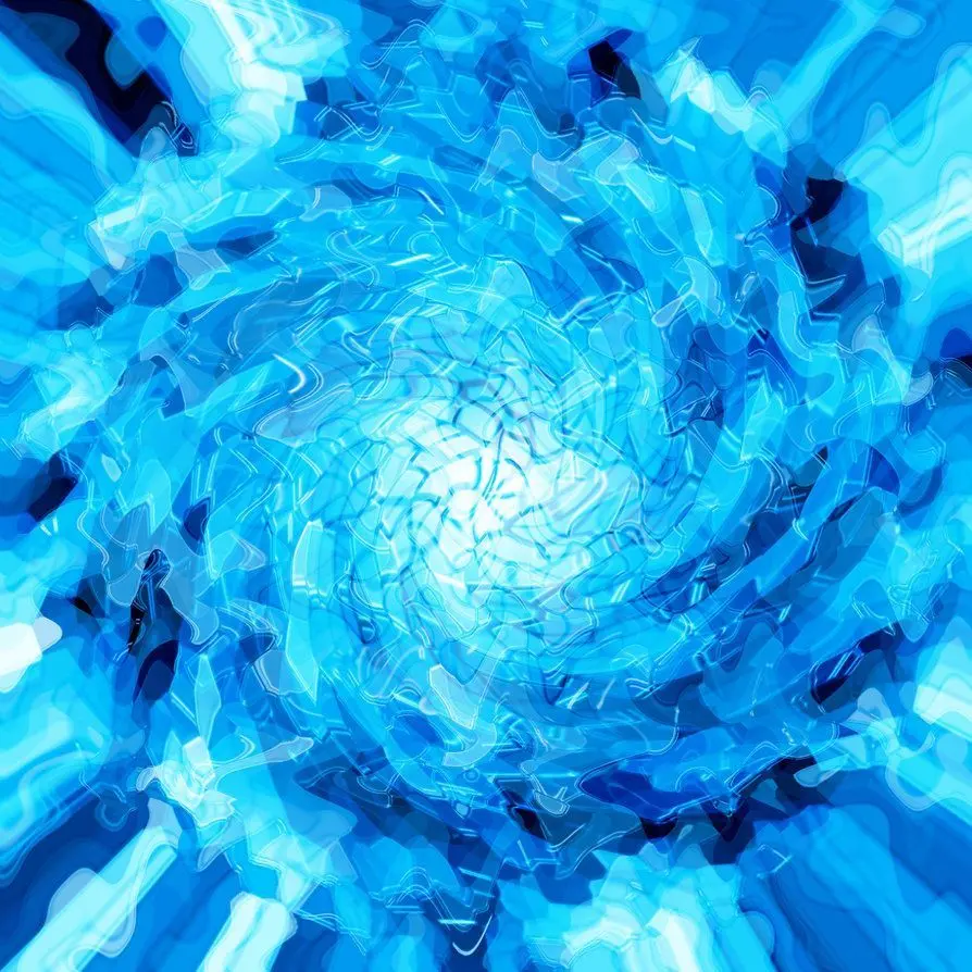 Masterpiece digital photo of a blue ice vortex with special 4K quality
