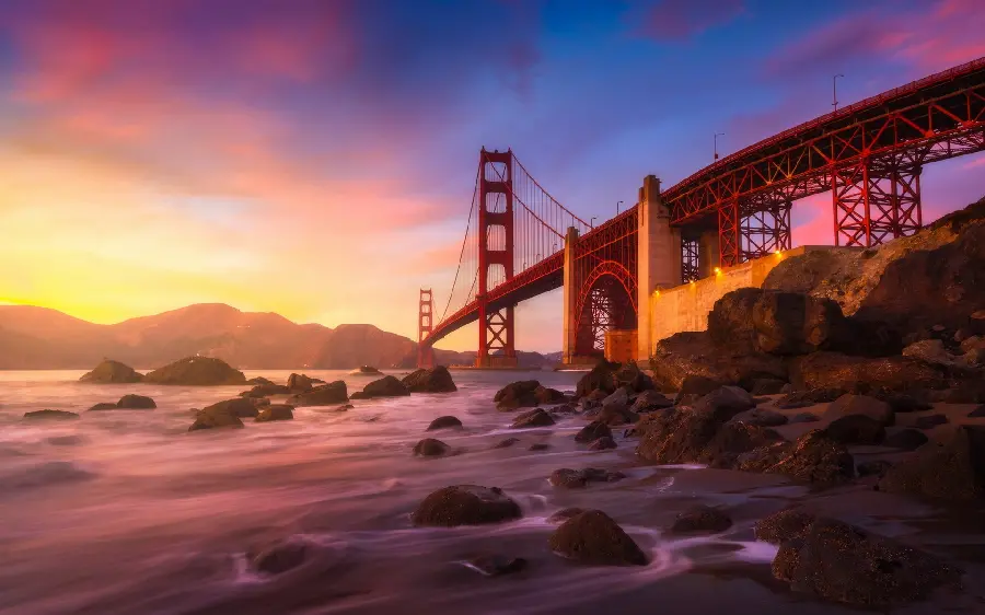 Apple phone special fantasy images with a magnificent bridge view in nature on a river with an incredible view