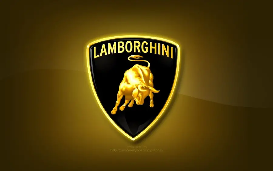 The most famous 8K golden Lamborghini logo for Instagram profile