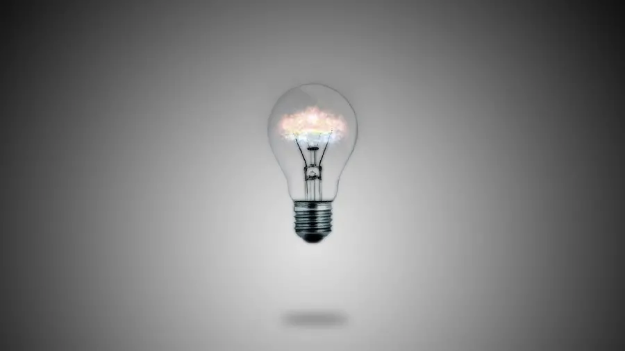 Interesting digital photo of a lighted lamp with a special gray background