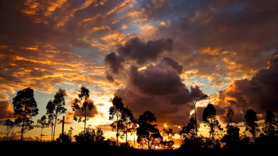A masterpiece of a sunset in a cloudy sky with excellent quality