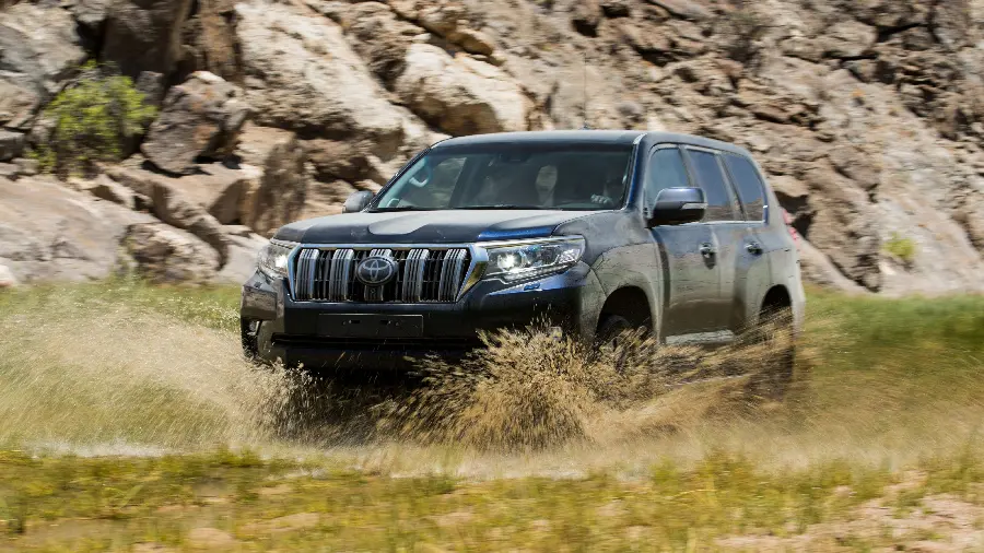 Image of the Toyota Land Cruiser car, one of the most famous SUVs