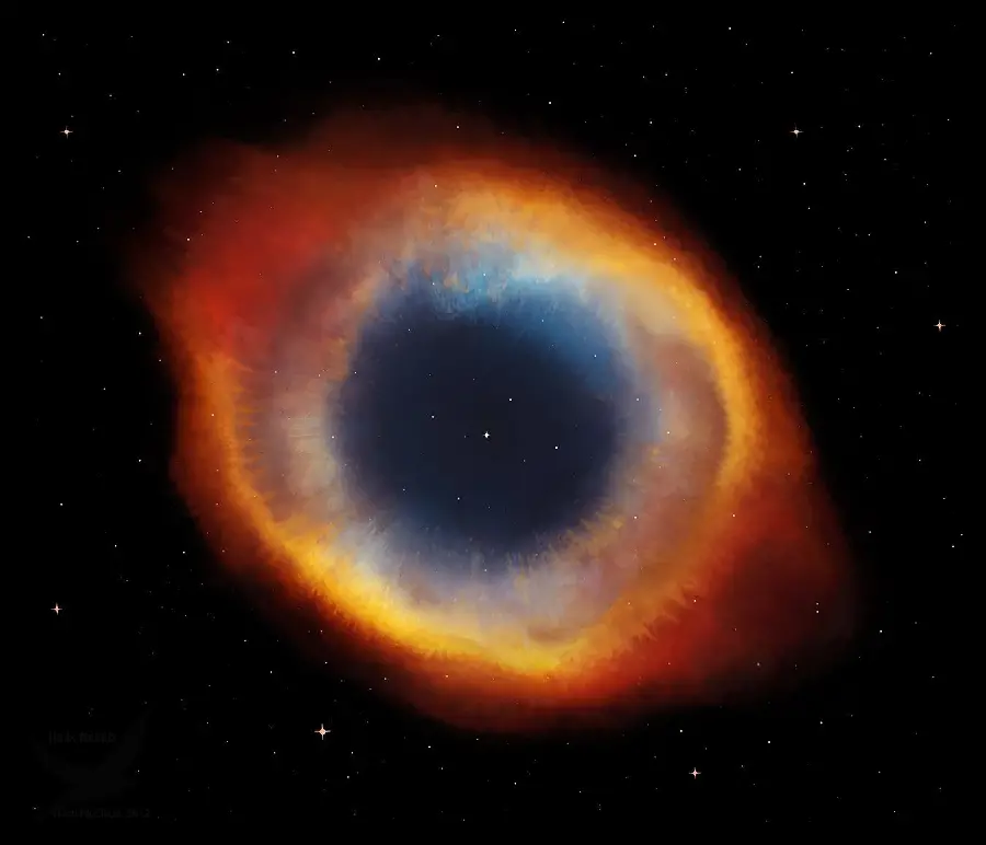 The most famous photo of the Eye of God Nebula in HD quality for Instagram 