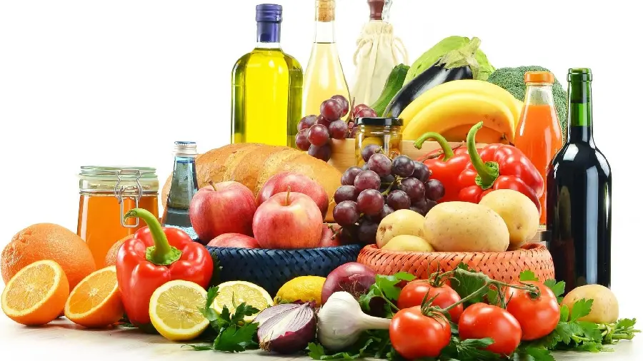 A spectacular background photo of various and beneficial fruits for health in HD quality 