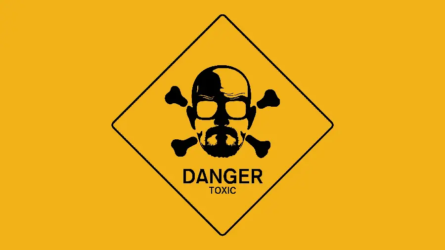 Cool digital photo of a yellow danger sign