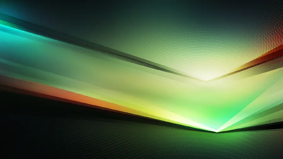 A Lovely Geometric View with a Green Theme for Laptop Backgrounds