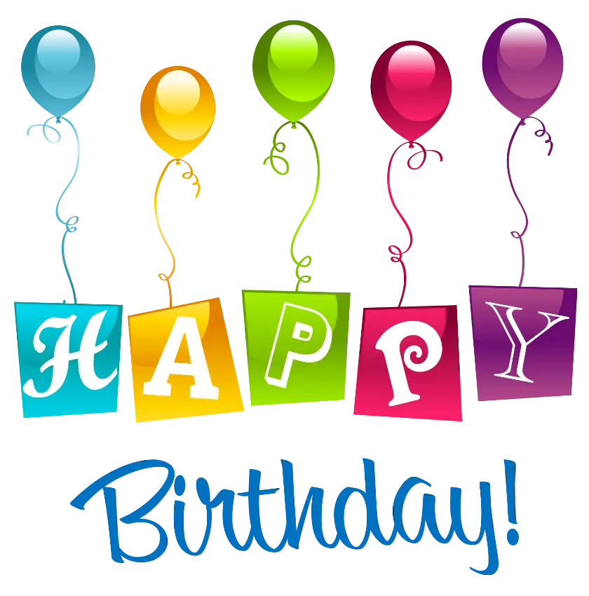 New Happy Birthday sticker with a colorful theme for Telegram and WhatsApp