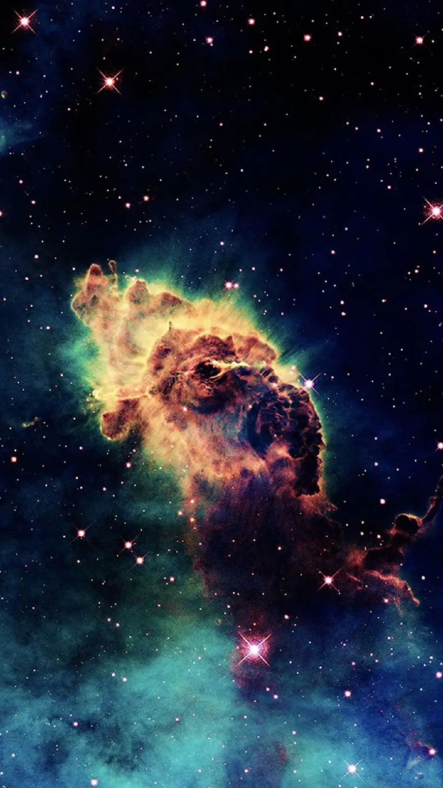 Colorful nebula photo for computer background