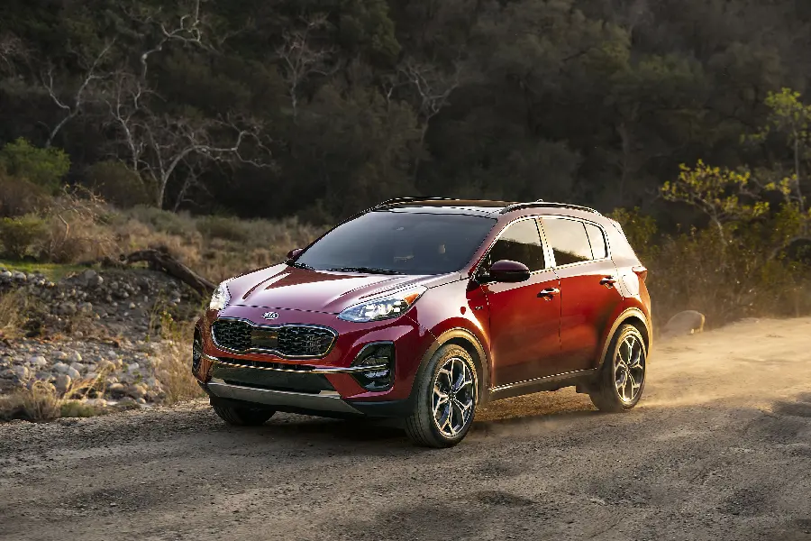 Unique back of Kia Sportage 2022