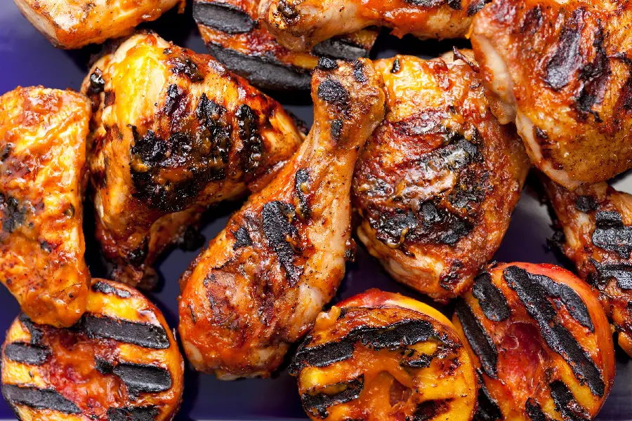 High quality HD vector of a shiny roasted chicken kebab suitable for WhatsApp
