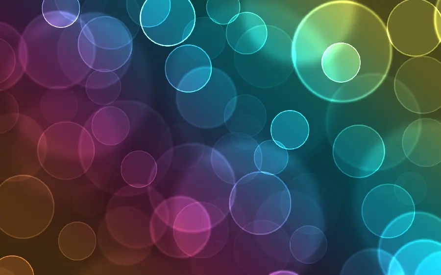 Abstract stock photo of small and large colored circles suitable for wallpaper