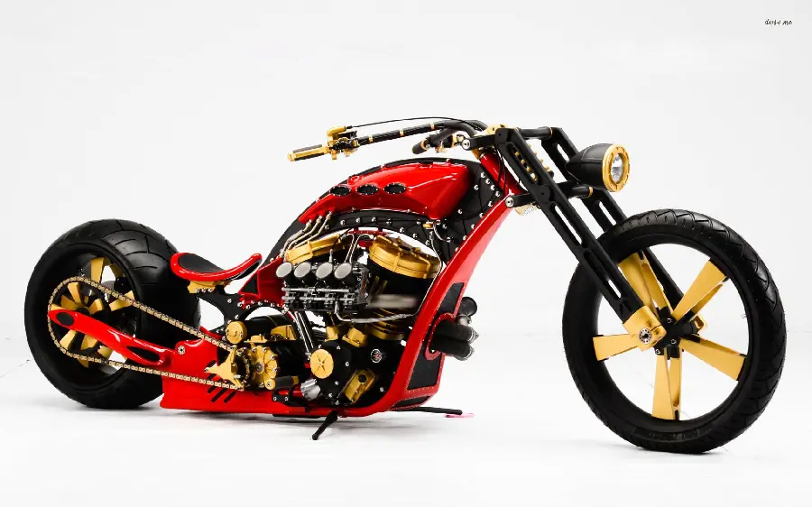 Download Magical Background of New Heavy Custom Motorcycle FUII HD Quality