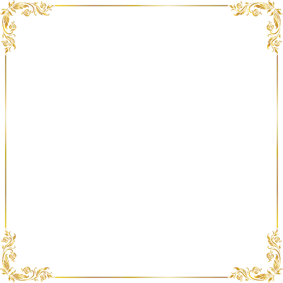 Elegant Golden Template for Instagram Post in Free PNG Format