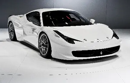 White Ferrari Car Wallpapers And Profile Pictures Collection