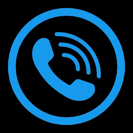 Blue and black png photo with phone design for PowerPoint