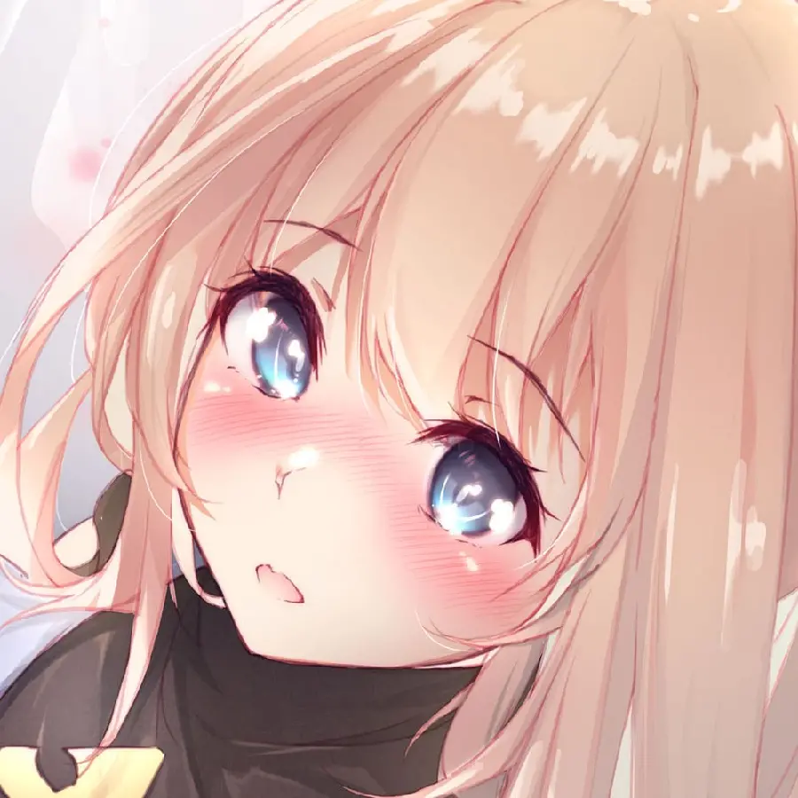 Cute and Beautiful Anime Girl Profile Picture with Eyes Blue