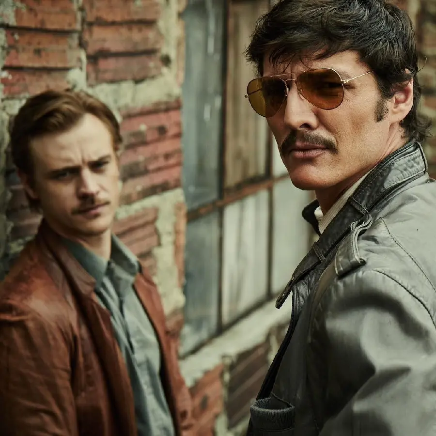 Pedro Pascal in a Classic European Style with Smoked Glasses 2023