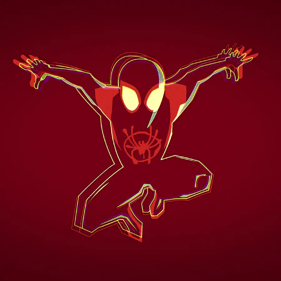 Neon Spiderman Photo for Painting