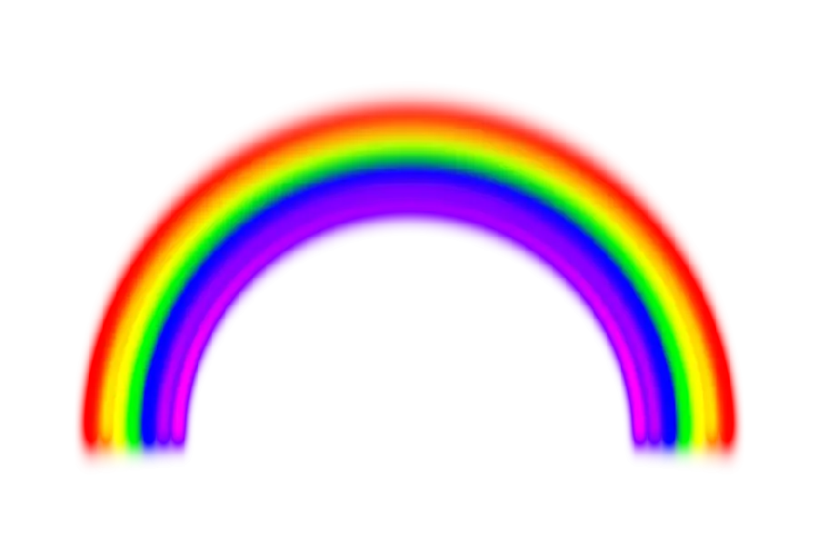 Simple Rainbow Vector PNG