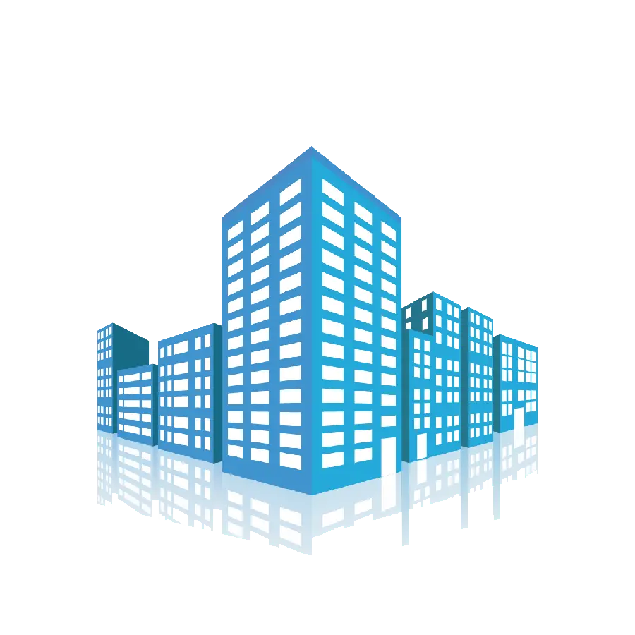 Simple apartment house logo PNG