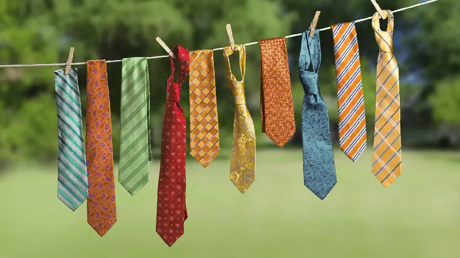 Interesting and cool full HD view with the subject of colored ties on a rope