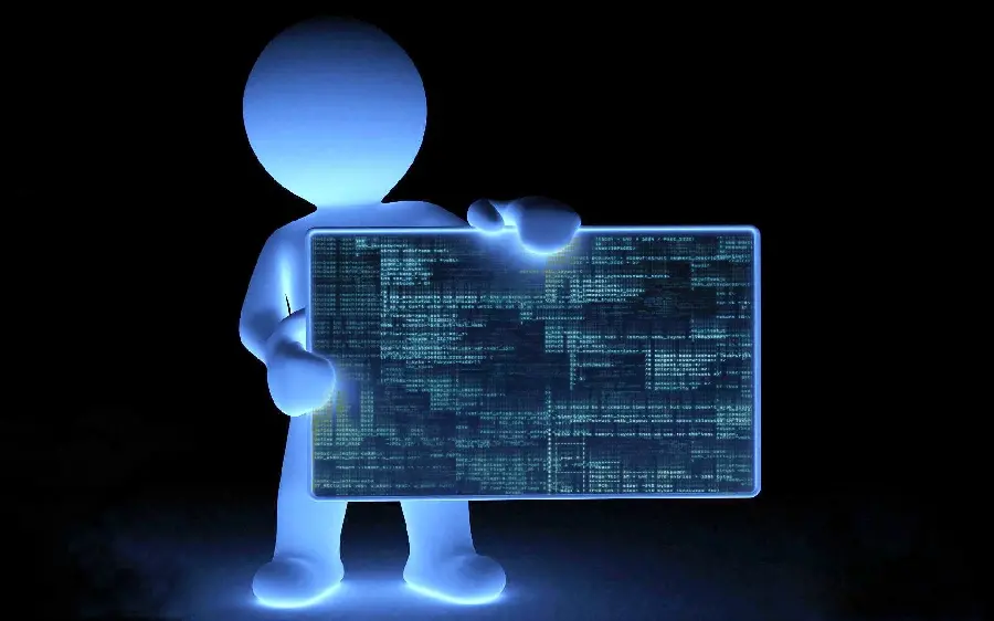 Programming education advertising poster with a black background