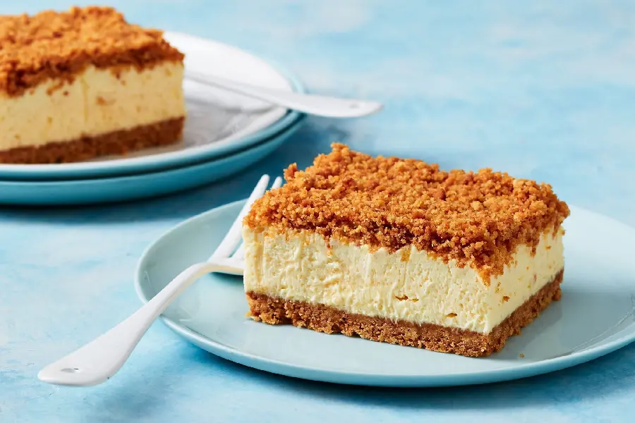 Photo of simple and delicious homemade cheesecakes for advertising printing