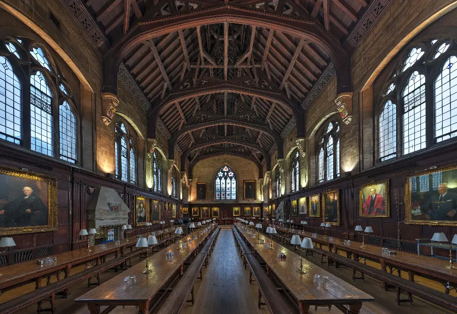 Awesome image of the interior of Oxford University for background