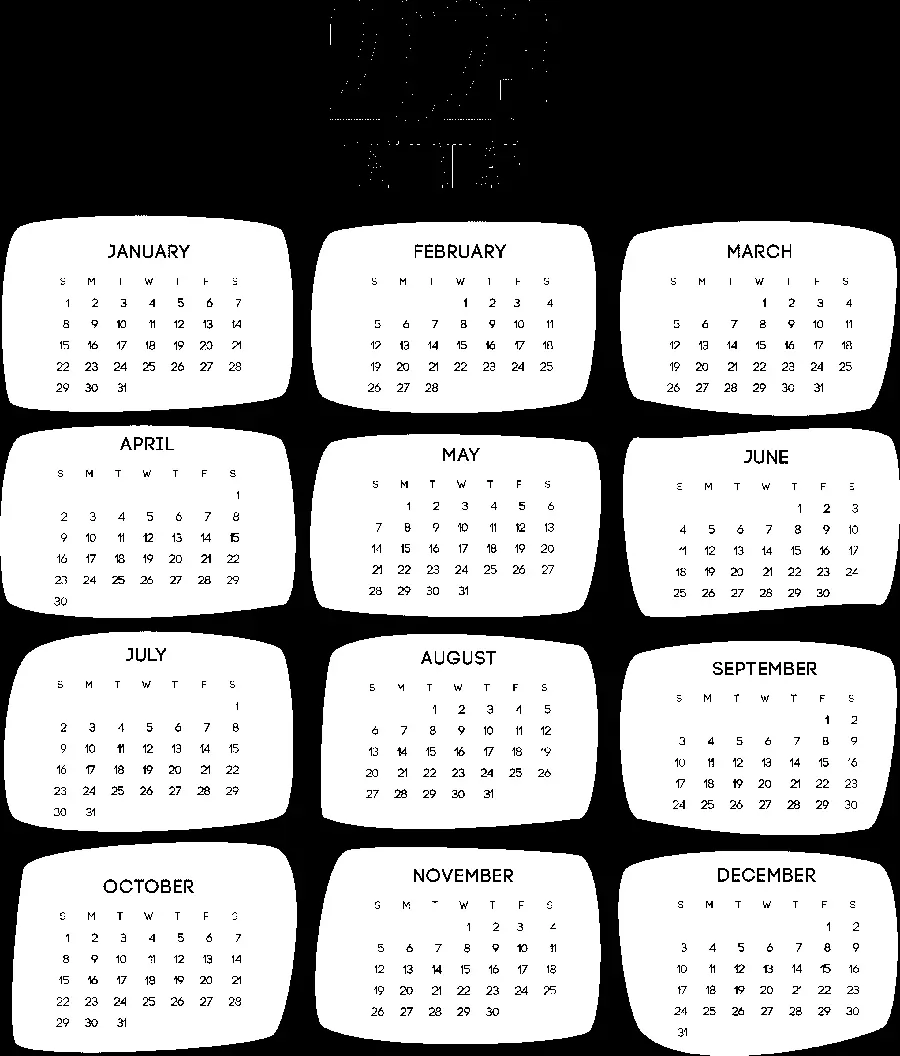 2023 Calendar Photo png for Photoshop