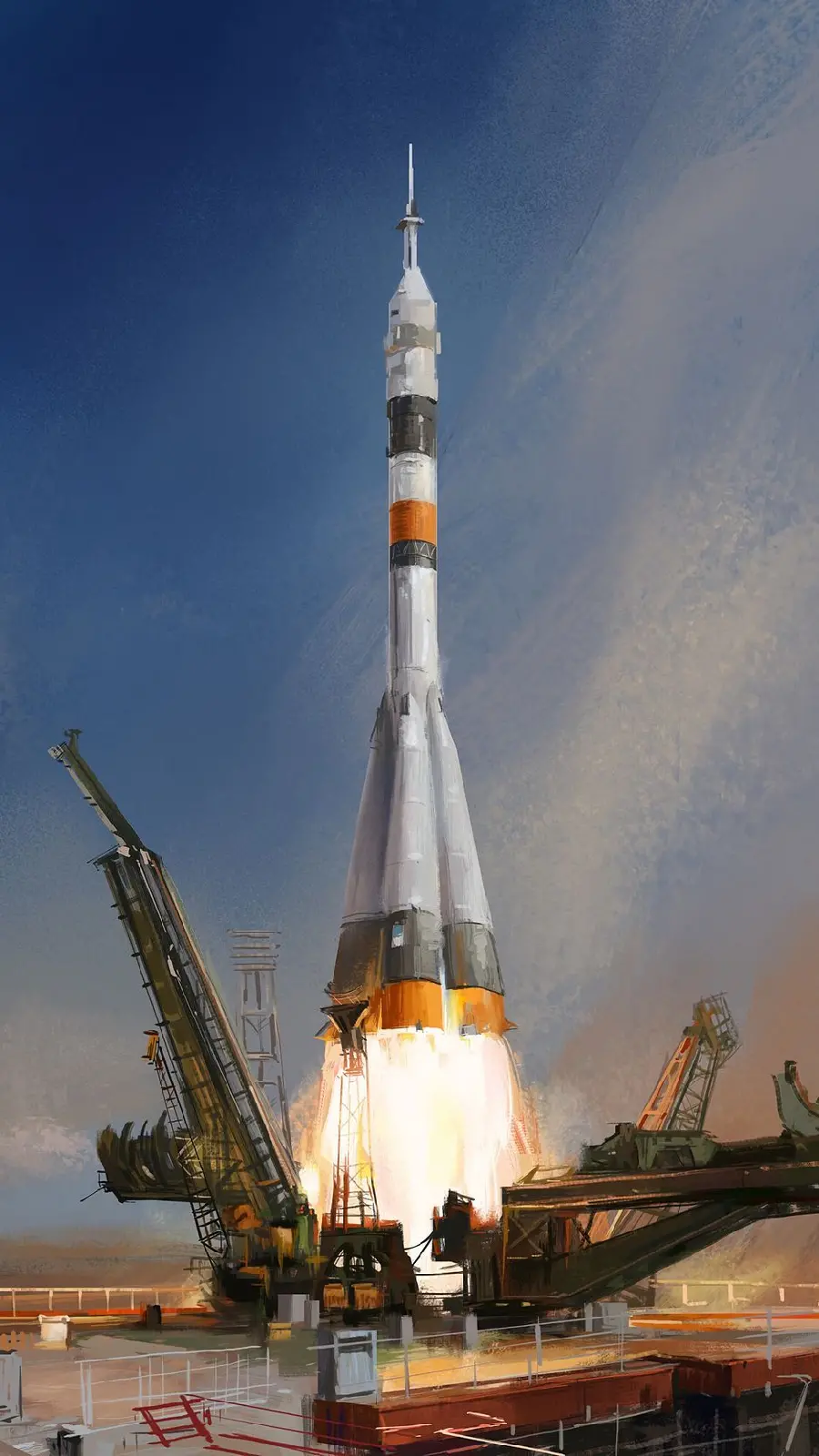 Wallpaper Spectacular and interesting rocket with excellent quality 