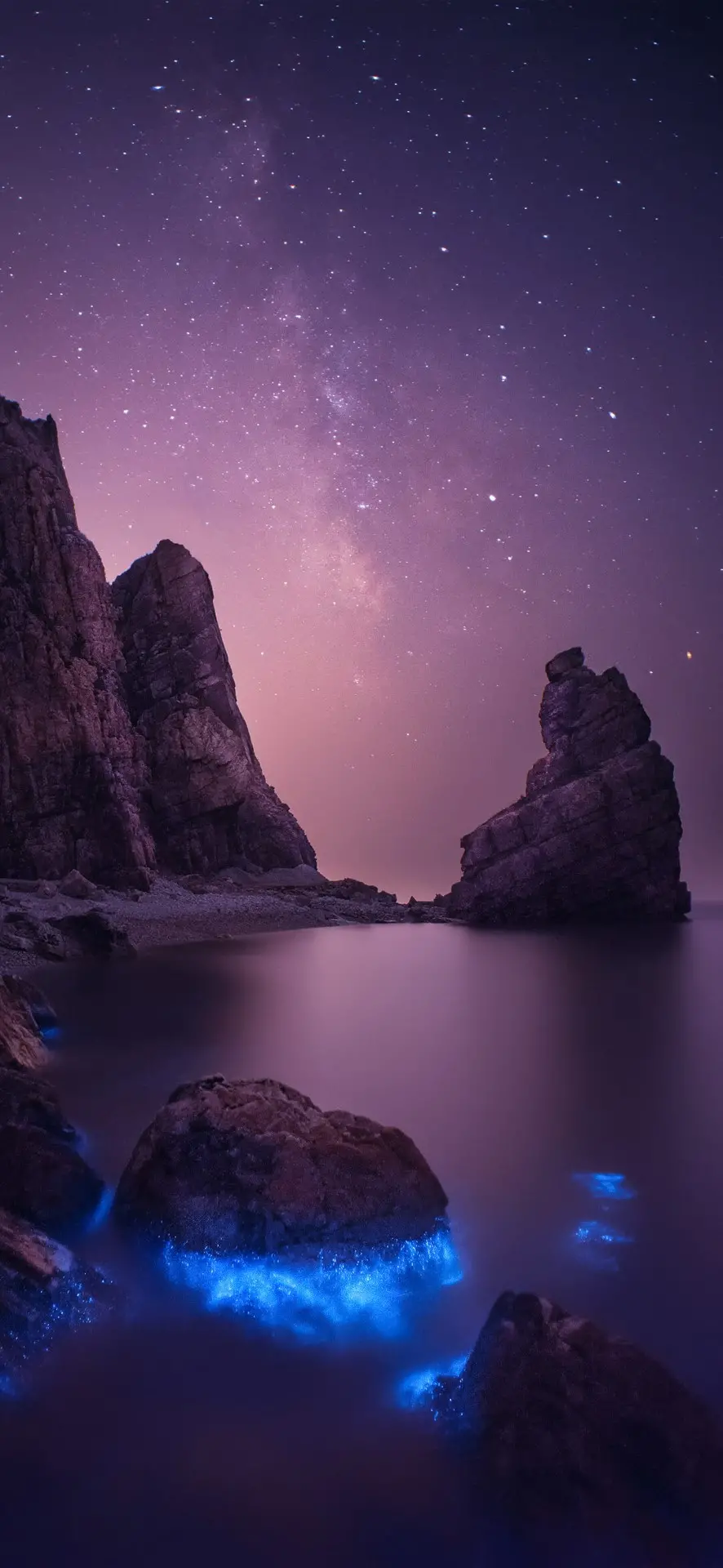 Beautiful and special purple and lake theme mobile wallpaper with HD quality