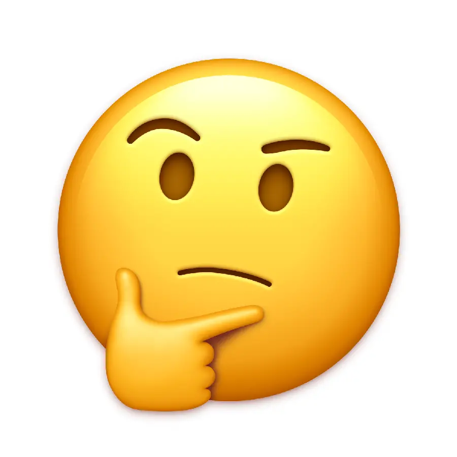 Thinking Emoji in png format