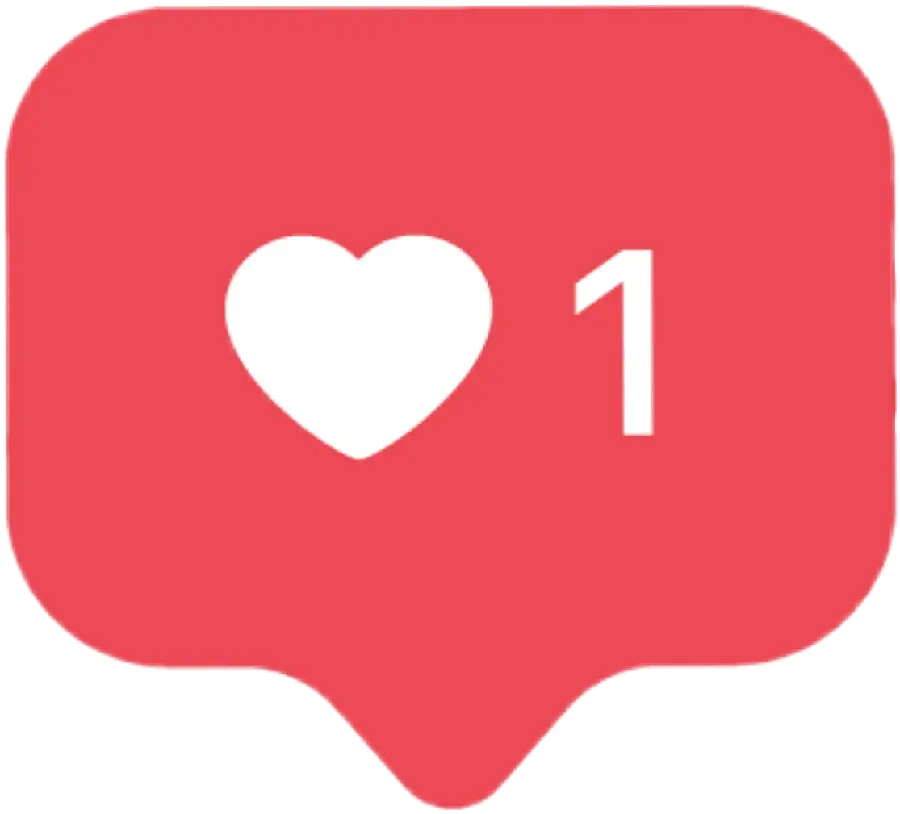 Download Instagram heart logo without background PNG